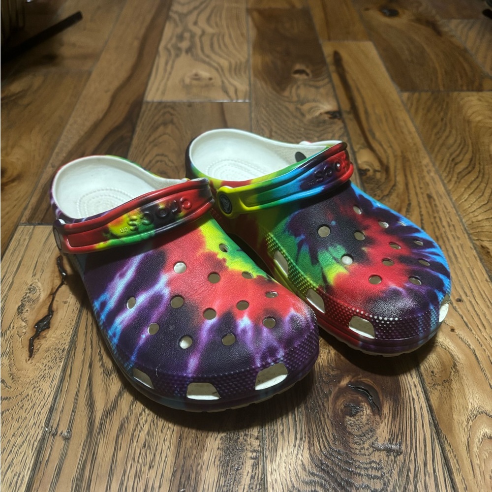 Tie Dye Crocs - Women’s Size 8